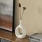 Uniquewise Contemporary White Ceramic Unique Shaped Flower Table Vase Centerpiece, 9 Inch QI004363.S.WT - alternate 7